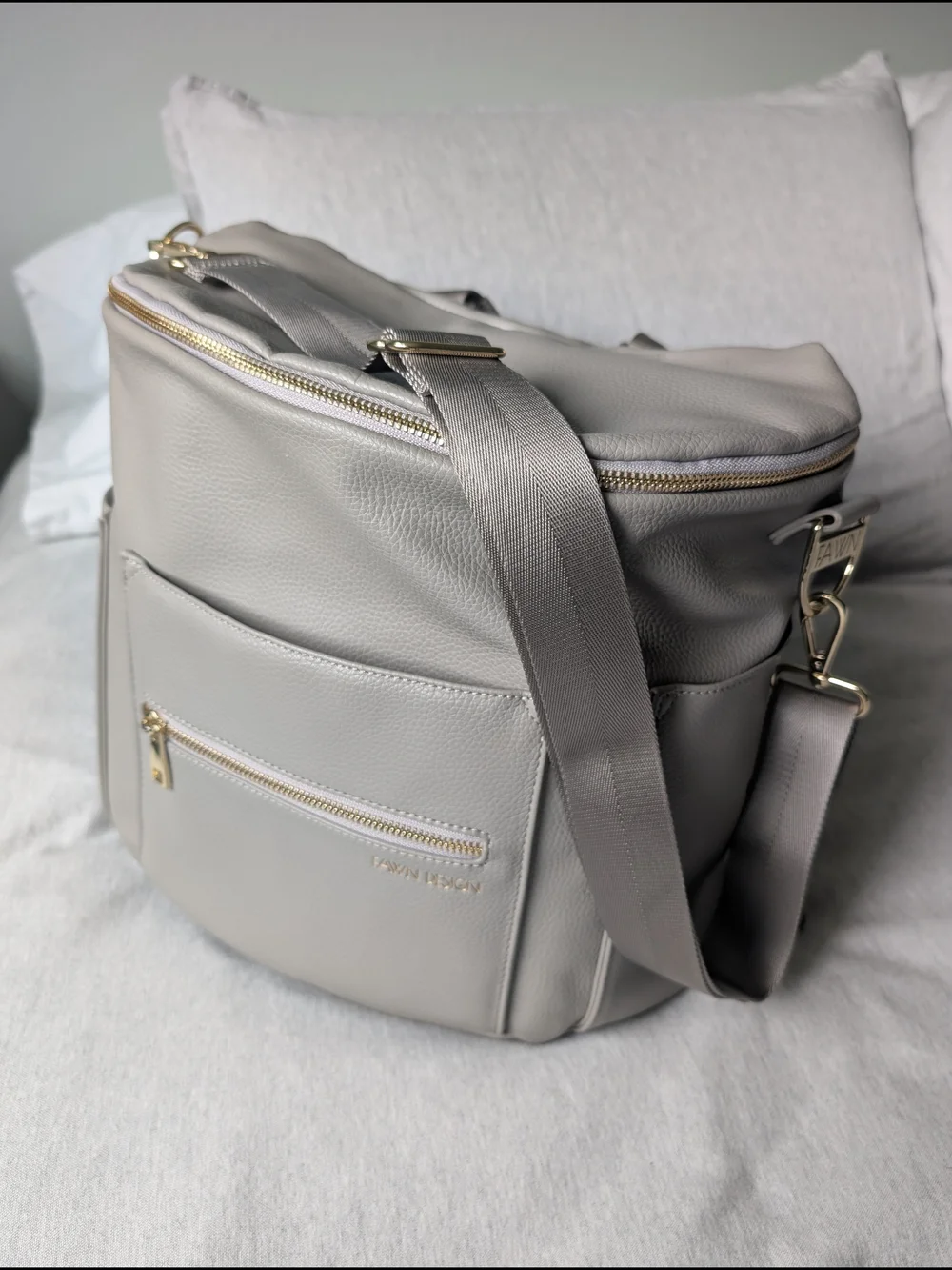 FAWN DESIGN Original Diaper Bag Bundle in Gray 🩶